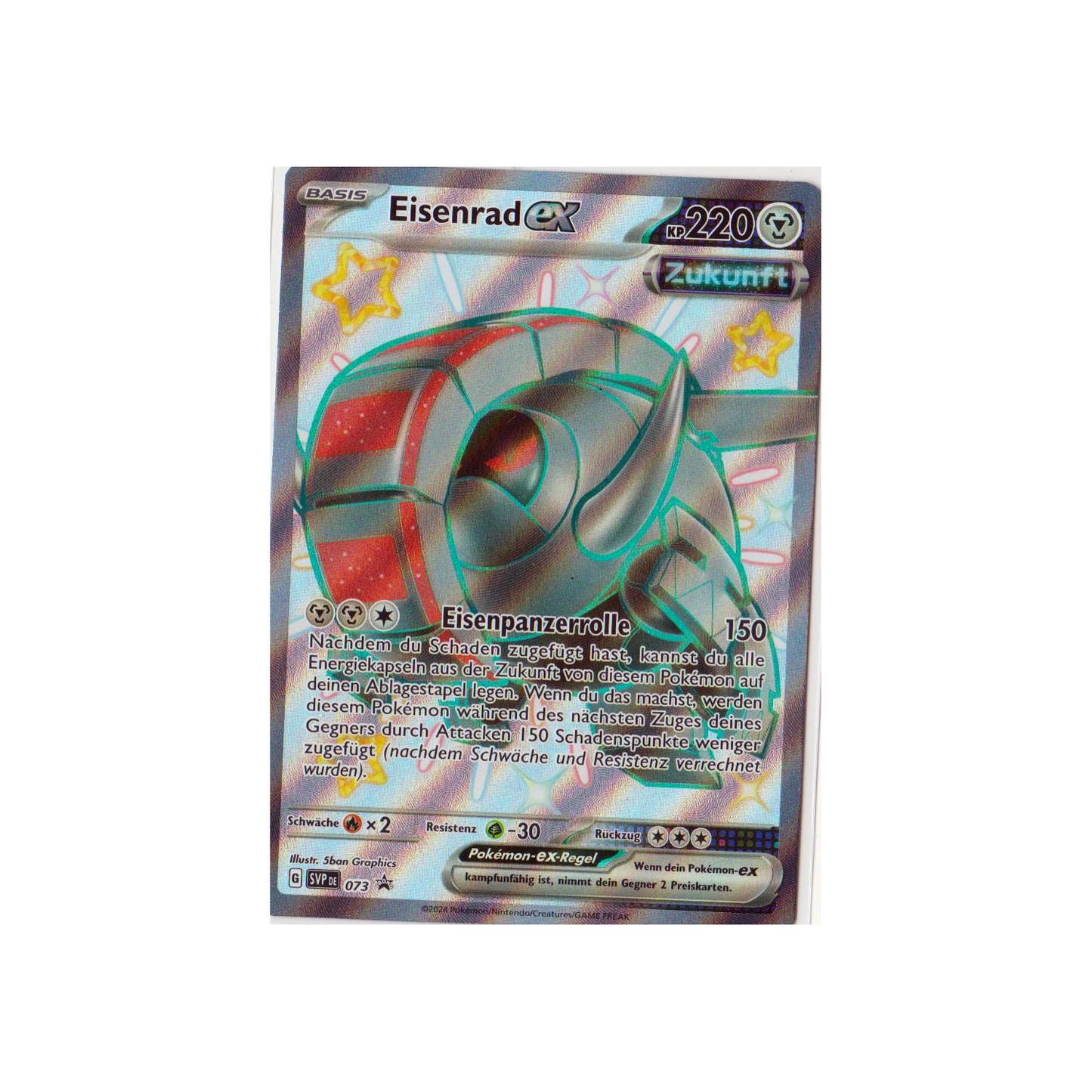 Shiny Eisenrad ex SVPDE 073 Promo Karte