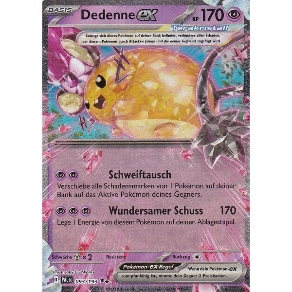 dedenne ex pokemon card value Pokemon Dedenne ex 093/193 Fullart aus Entwicklungen in Paldea kaufen! – Kartenbasis