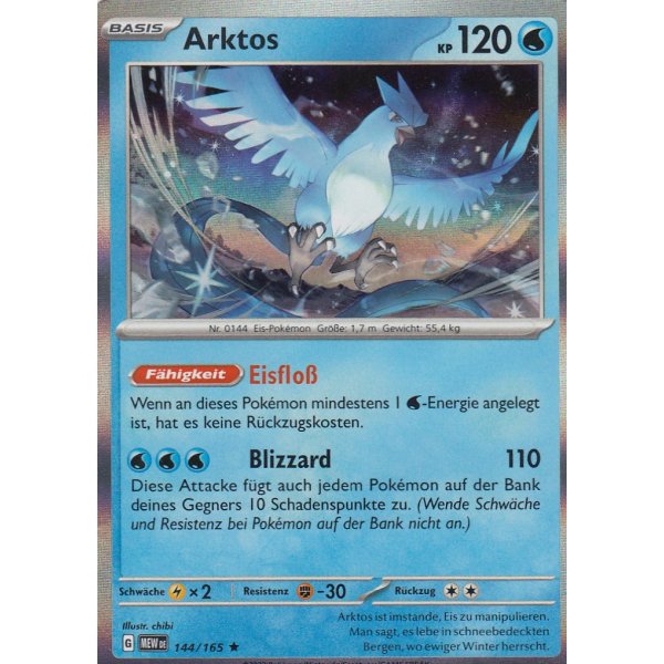 Arktos 144/165 pokemon