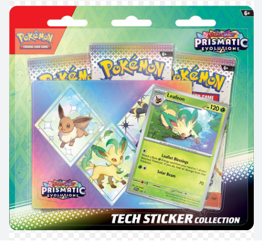 Prismatic Evolutions Tech Sticker Collection 3er Blister EN