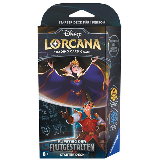 Disney Lorcana: Aufstieg der Flutgestalten - Starter Deck Bernstein und Saphir