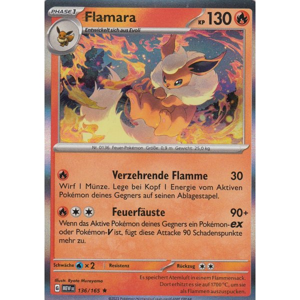 Flamara 136/165 Holo