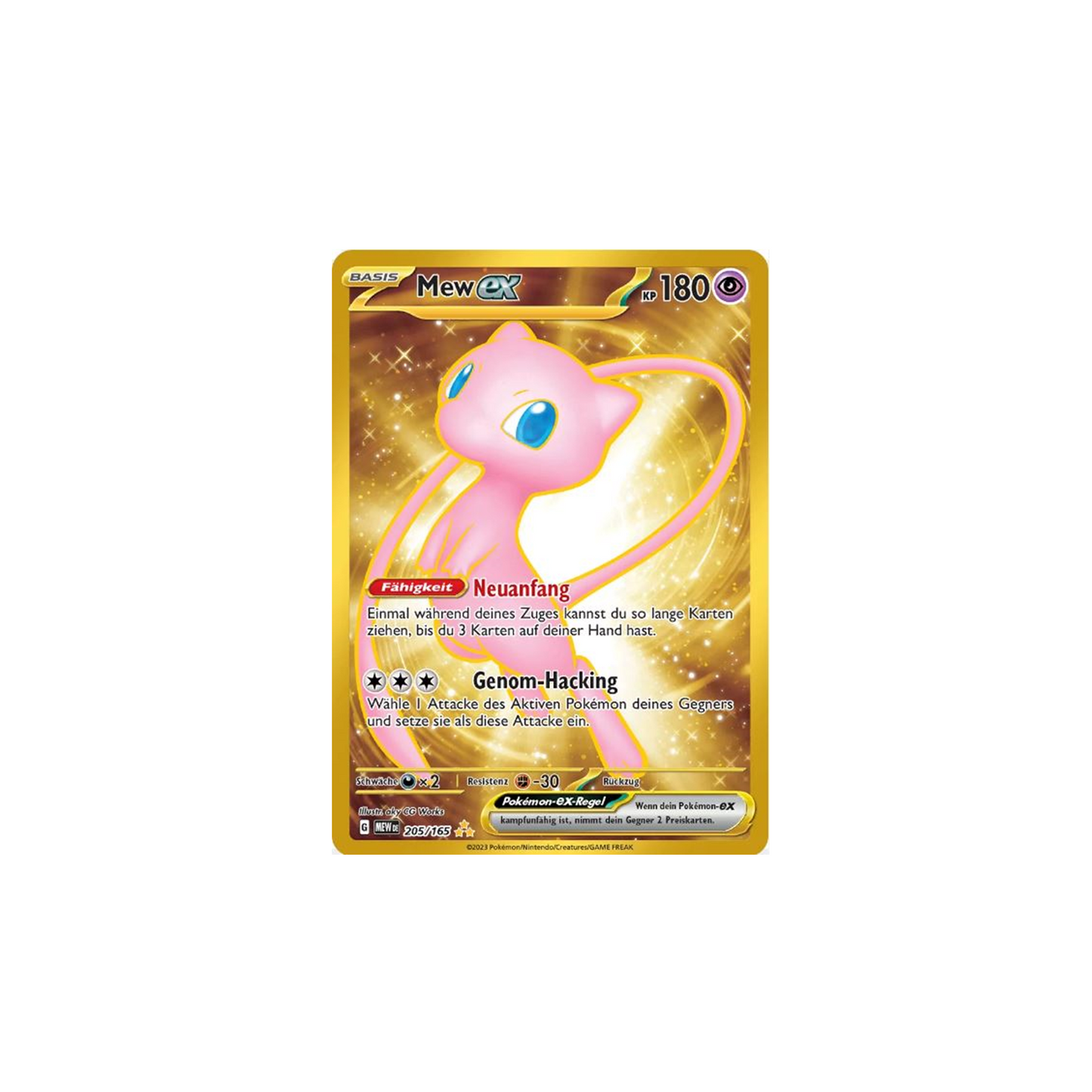 Mew gold 205/165 151