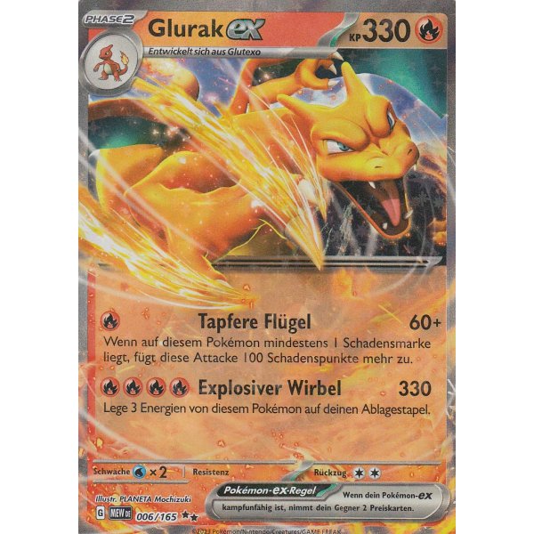 Glurak ex 006/165 MEW 151