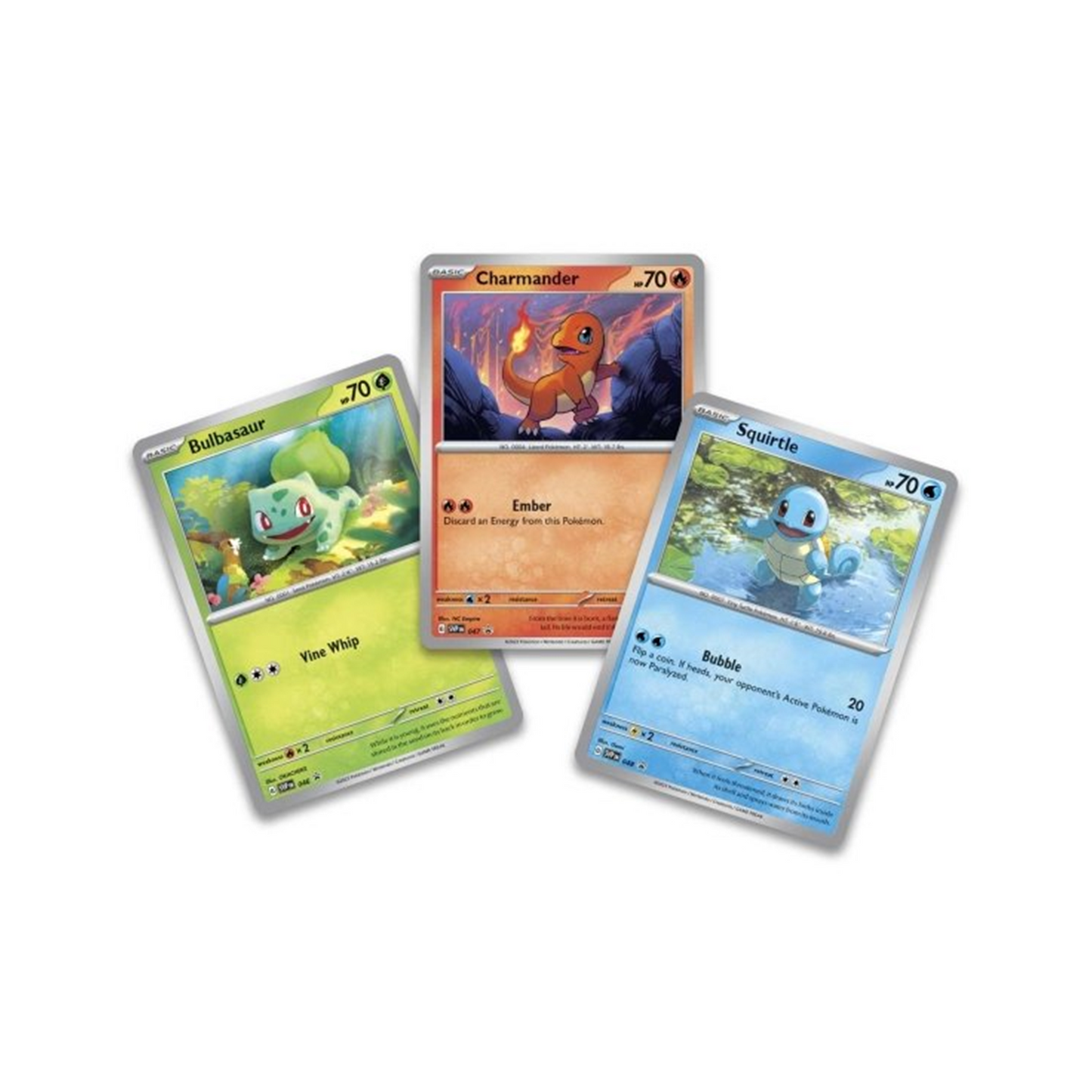 151 Poster Box Promo Karten Glumanda Schiggy Bisasam