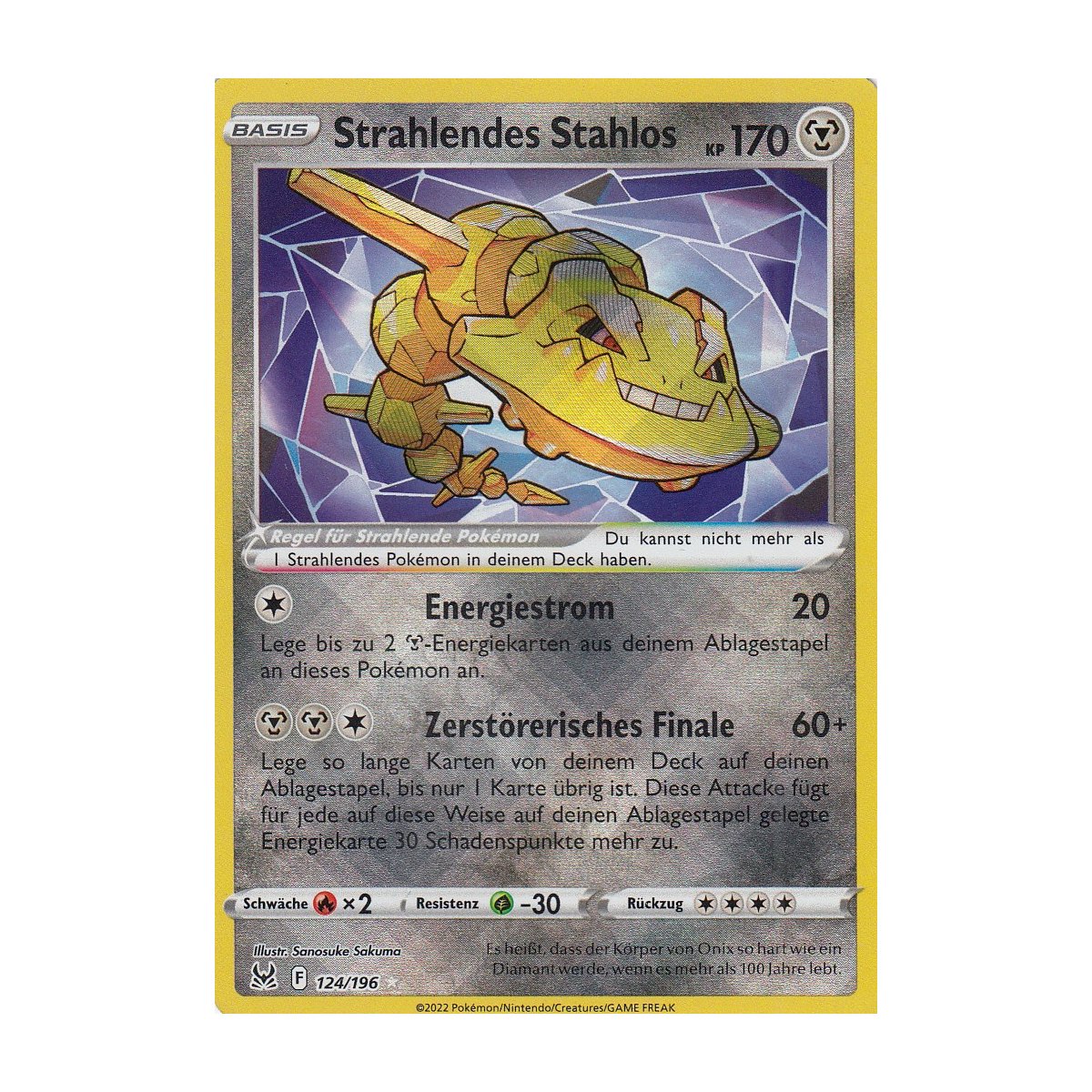 Strahlendes Stahlos 124/196