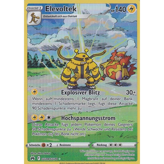 Pokemon Elevoltek GG08/GG70 Zenit der Könige