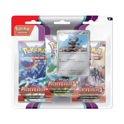 Pokemon Entwicklungen in Paldea 3 Pack Blister EN