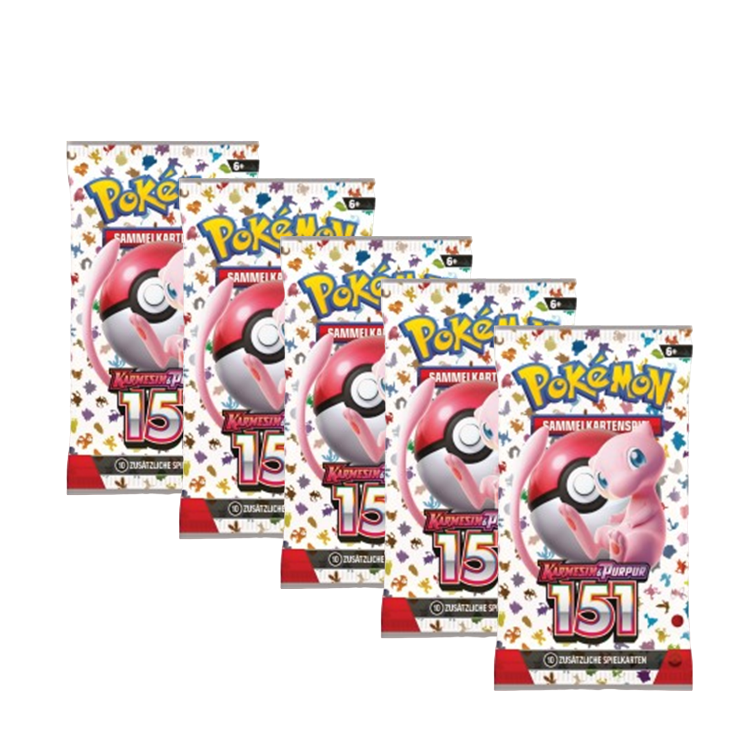 5x Pokemon 151 Booster