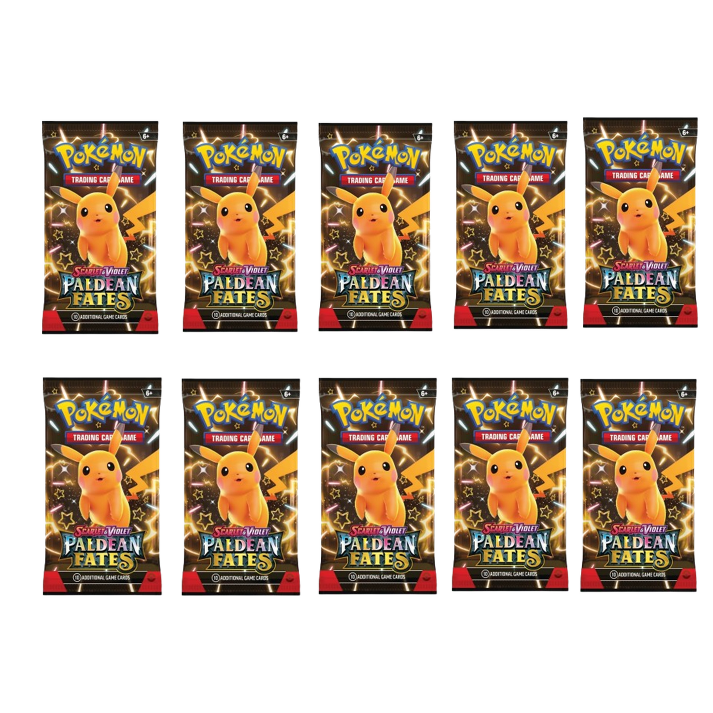 10x Pokemon Paldeas Schicksale Booster