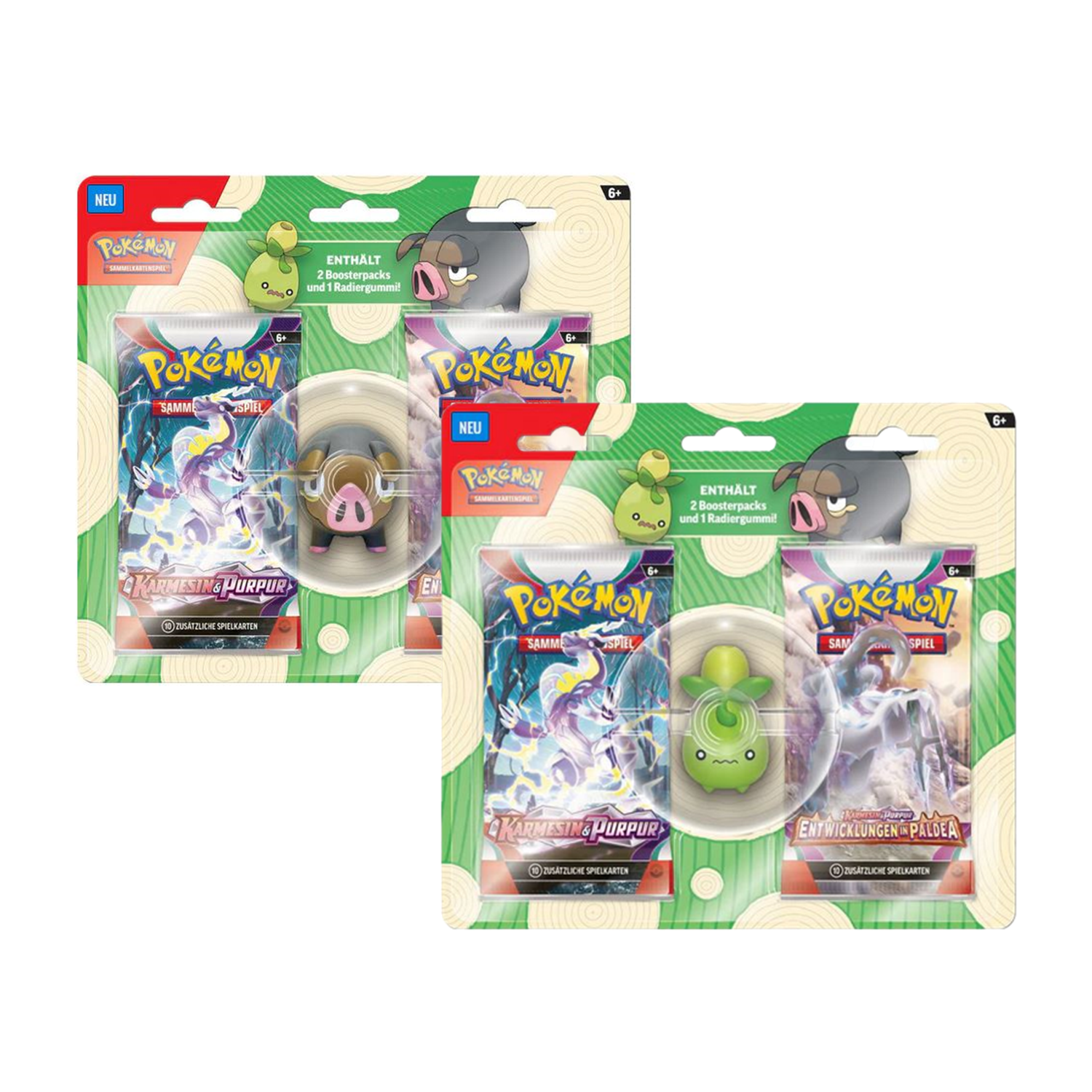 Pokemon Eraser Radiergummi Blister