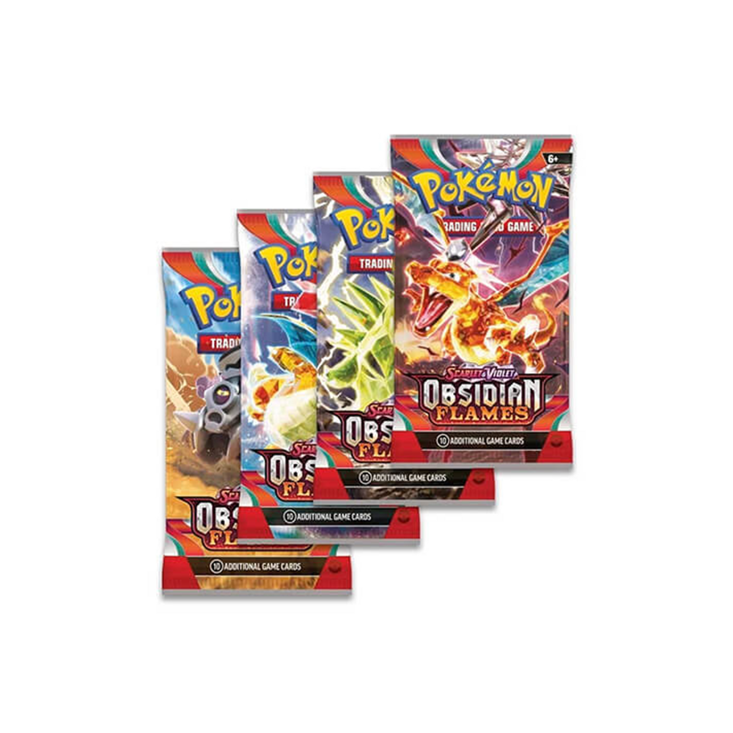 Pokemon Booster Bundle 4x Obsidianflammen alle Artworks