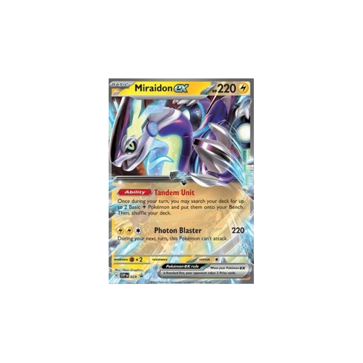 Miraidon EX SVP DE 028 Pokemon Karte