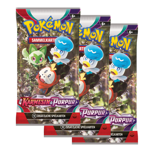 Karmesin und Purpur Pokemon Booster